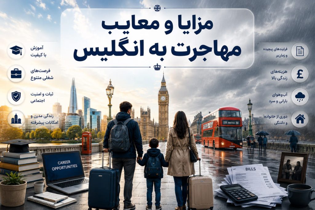 مزایا و معایب مهاجرت به انگلیس