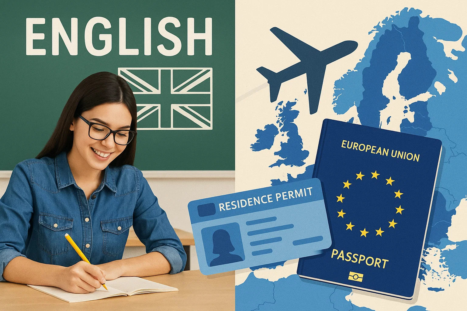 تحصیل زبان در اروپا و اقامت اروپا از طریق دوره های زبان