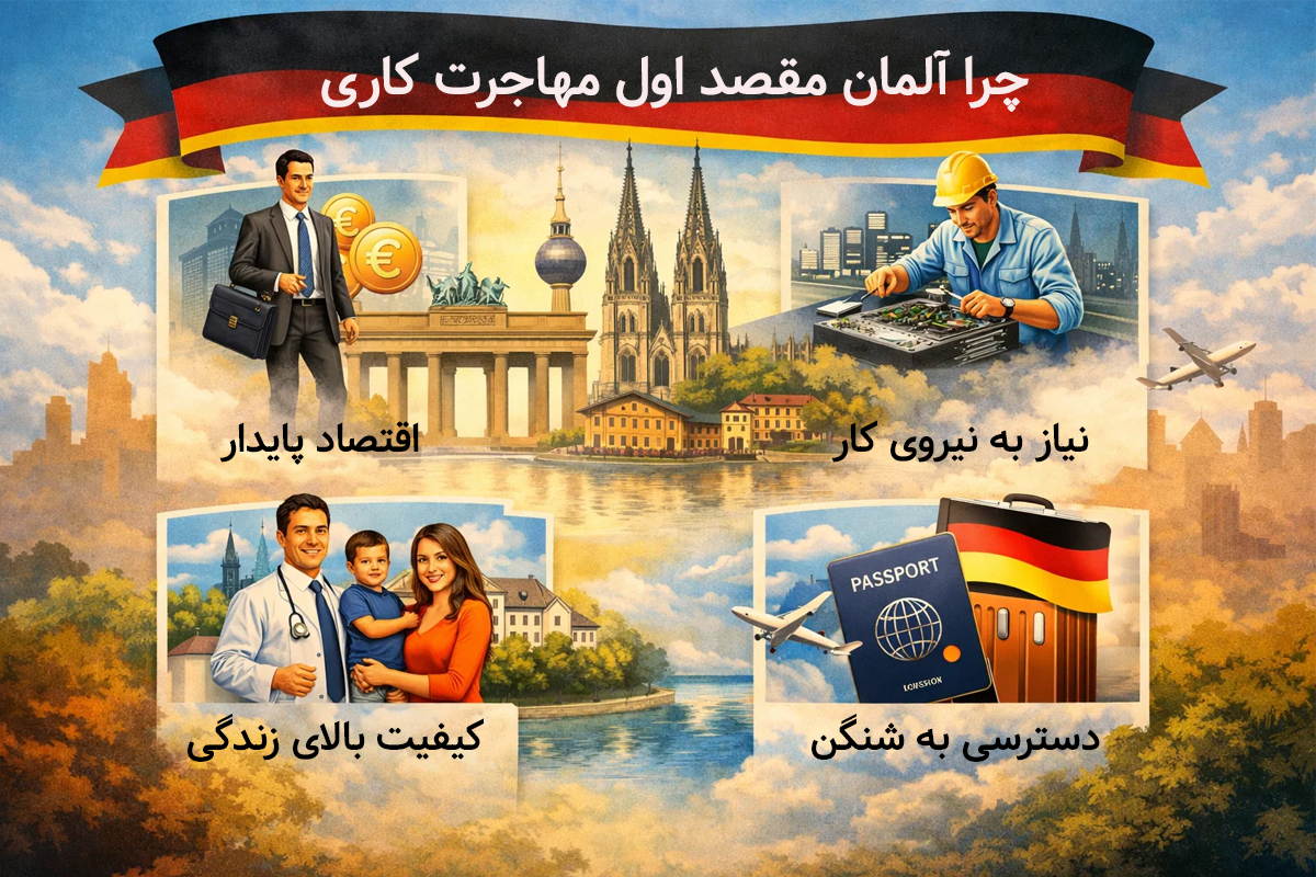چرا آلمان مقصد اول مهاجرت کاری متخصصان شده است؟