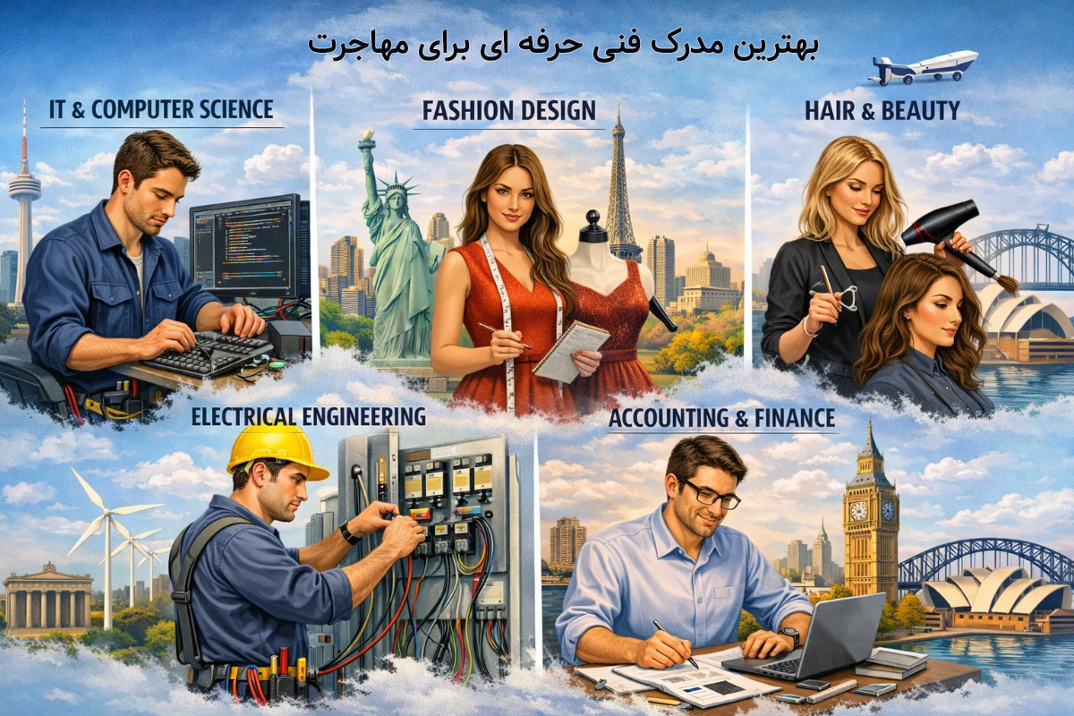 بهترین مدرک فنی حرفه ای برای مهاجرت